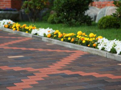 Grey block paving driveway ideas Dorking
