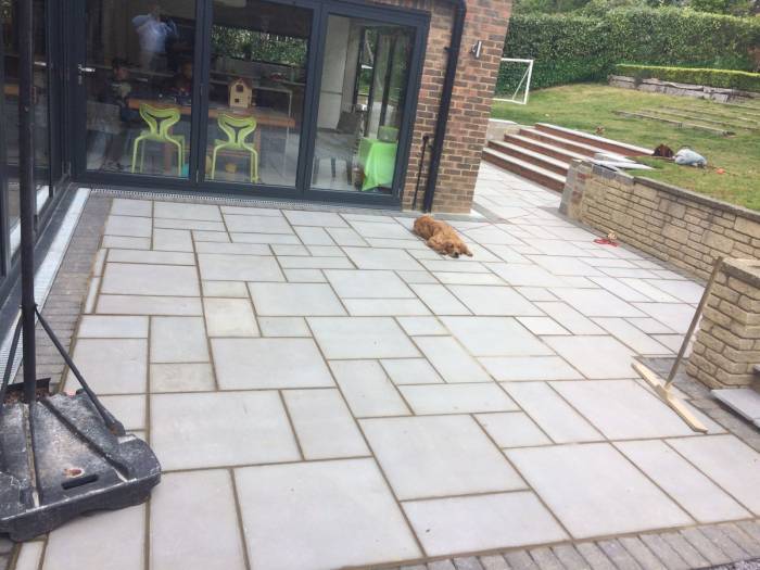 Natural stone patios